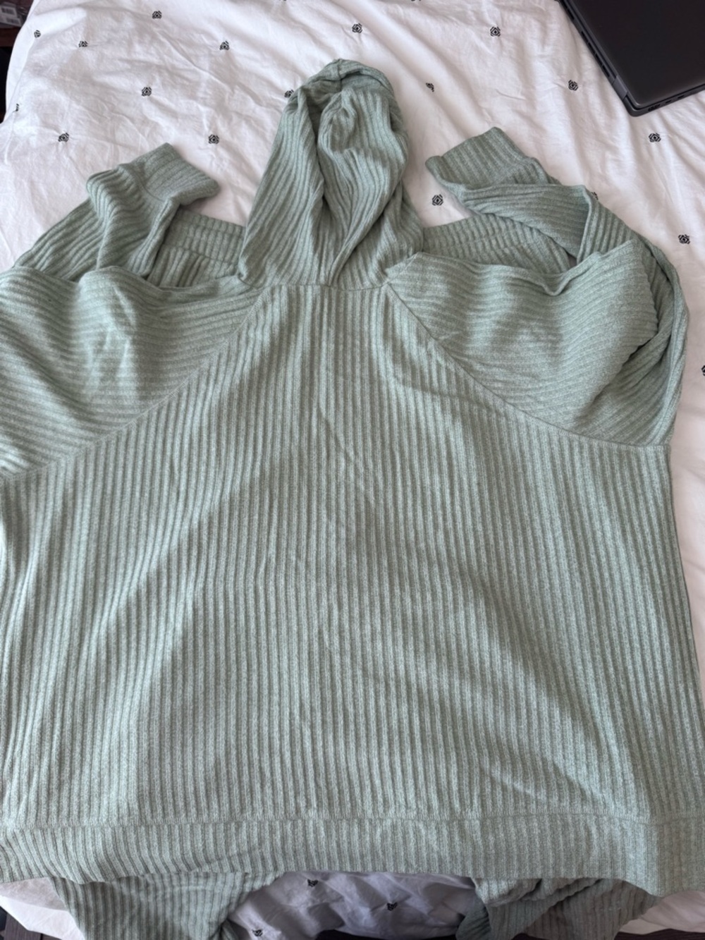 Torrid Green Ribbed Knit Drawstring Pants - Picture 5 of 5